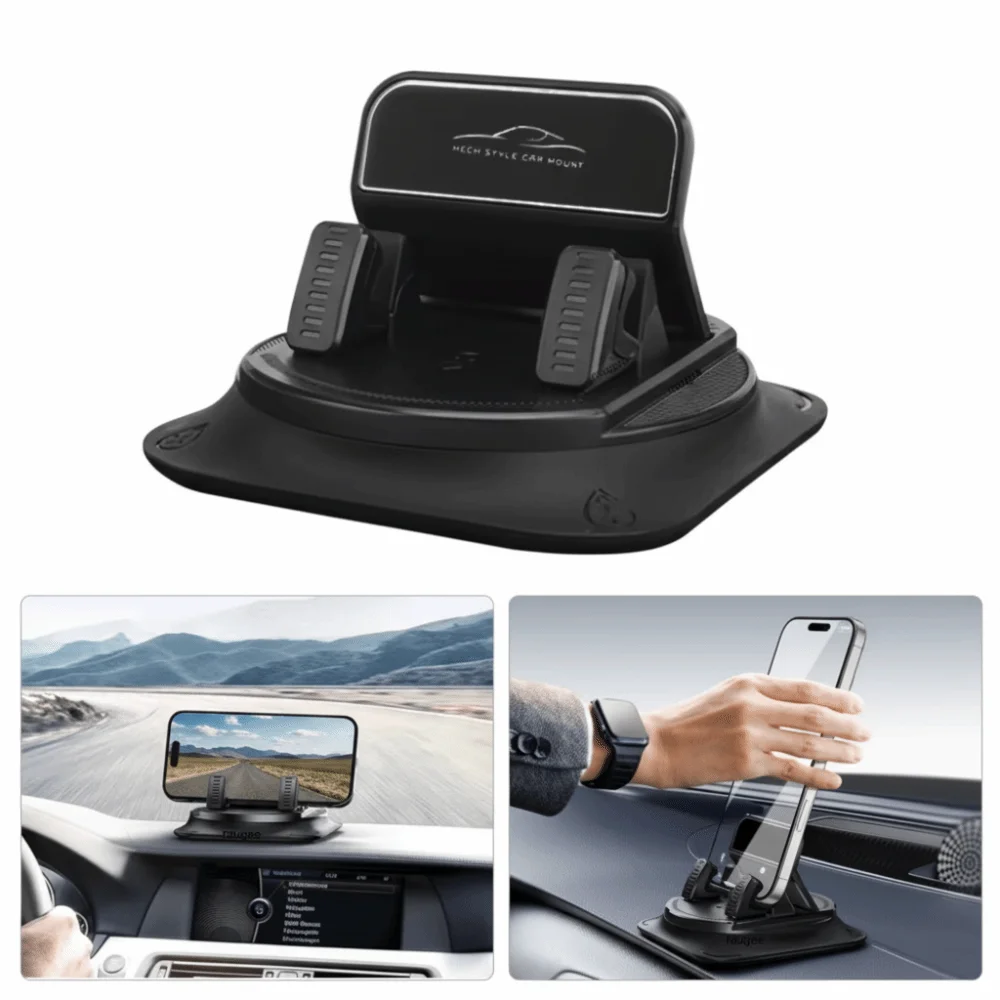 

Новый автомобильный кронштейн для сотового телефона на присоске, пластик 360° ° Вращающийся автомобильный держатель для телефона, противоскользящий автомобильный навигационный кронштейн для приборной панели автомобиля