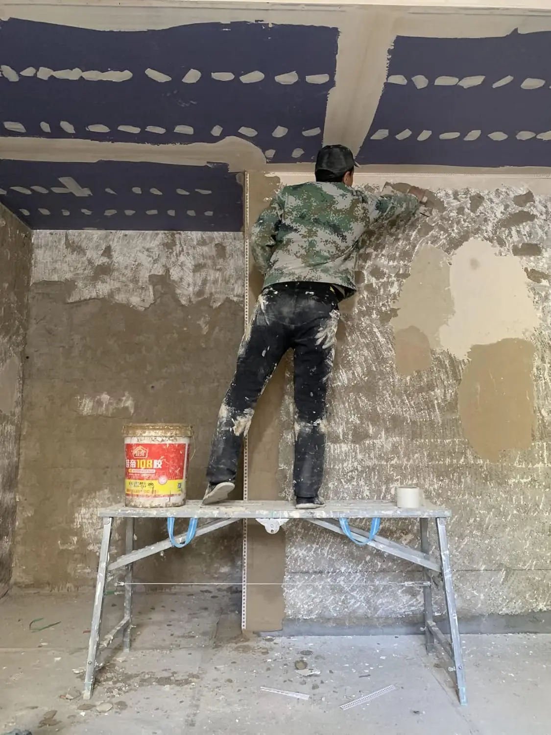 لمقعد الحصان التليسكوبي القابل للطي لرفع السقالات السميكة ديكور داخلي متعدد الوظائف السقالات الهندسية ladd