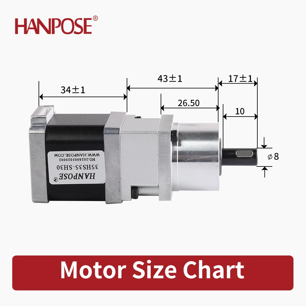 NEMA14 35HP35-SH30, 35HP28-FH50 Harmonic Drive Stepper Motors, Articulated Robots, Robotic Arms, and Automation Equipment