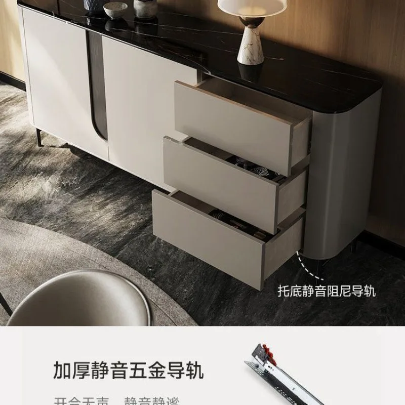 cabinet Italian light luxury minimalist living room storage against the wall high-end modern small apartment entrance cabinet