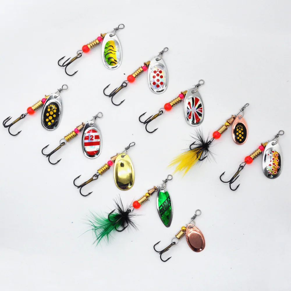 

Wholesale Luia Composite Glitter 10 pcs Spinning Lure Metal Glitter Bionic Bait