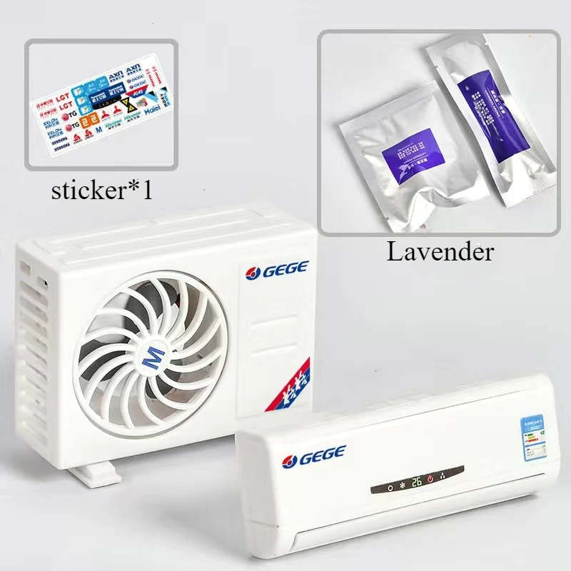 A set Solar powered car fragrance Perfume Unique air condition model lemon Fixed Automatic Air outlet  Lavender Long lastingauto