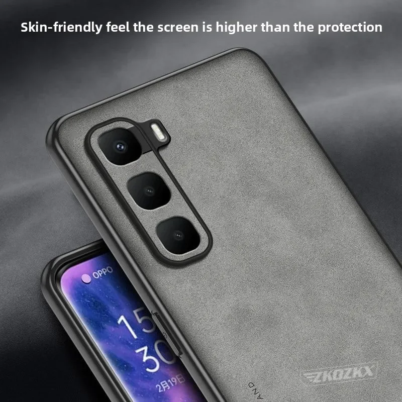 حافظة لهاتف انفينيكس هوت 60 برو بلس 60i على طراز الأعمال من الجلد الفاخر صديقة للبشرة ومضادة للسقوط لهاتف إنفينيكس هوت60 برو + فوندا