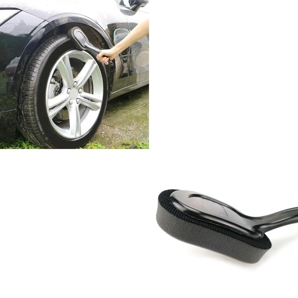 31BC Car Polishing Waxing Sponge Curved Handle Applicator Car Detailing Foam Sponge
