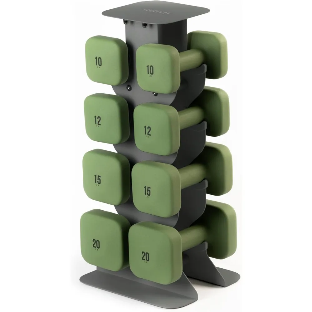 دمبل، مضاد للانزلاق، مضاد للانزلاق، مقابض سميكة، أوزان مجانية، دمبل مربعة للتدريبات الآمنة في المنزل #5