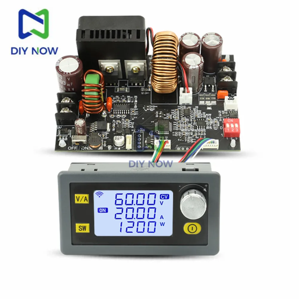 DC6-70V xy6020l cnc einstellbare DC-Spannungs regler Strom versorgung Konstant spannung Konstant strom 20a/1200w Buck-Modul