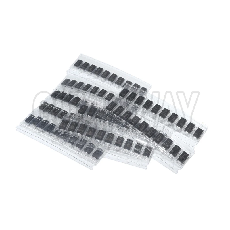 90 قطعة المعدل ديود 1N4007 1N4001 1N4004 SS14 SS24 SS34 SS16 SS26 SS36 SMD شوتكي ديود مجموعة متنوعة
