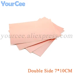 Double Side Copper Clad Plate 7*10cm  Laminate Circuit Board 7x10cm Glass Fiber Material Universal PCB