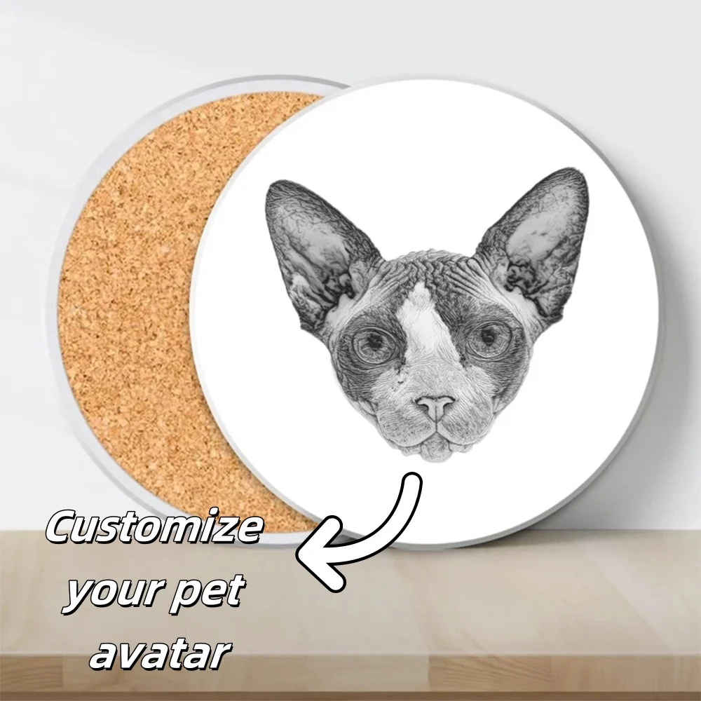 

Customized Personalized Ceramic Coaster Free Printing Text Picture Creative Coasters Home Outdoor Wedding Tea Coasters Wholesale