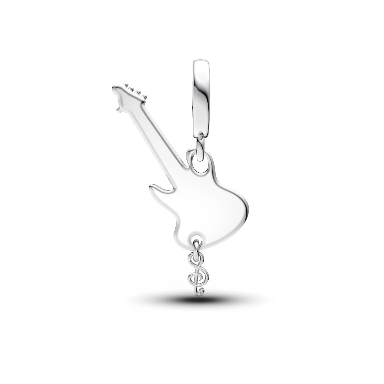 Manyilus 925 Sterling Silver Electric Guitar Dangle Charm Music Instrument Pendant Fit Bracelet Rock Fans Jewelry Gift