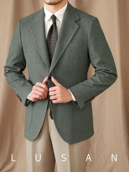 Autumn and Winter Fashion All-match Suit Coat Gentleman's Small Capital Commuter Business Casual Single-breasted Suit for Men