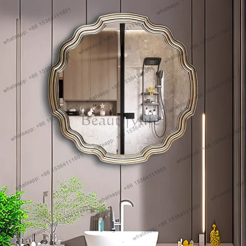 Makeup Decorative Mirror Decoration Full Body Accessories Decorative Mirror Large Acrylic Round Ozdoby