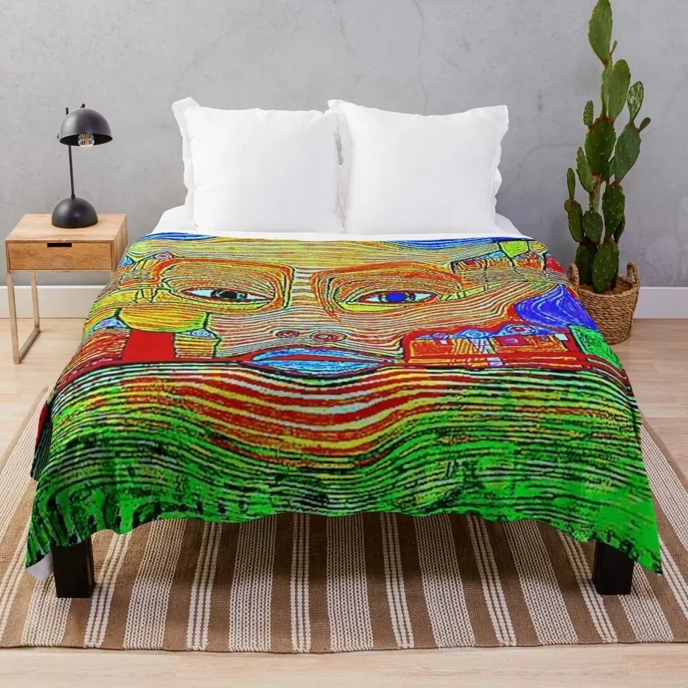 

Irinaland over the Balkans neon Throw Blanket Anti Shedding Soft Fuzzy Blanket for Home