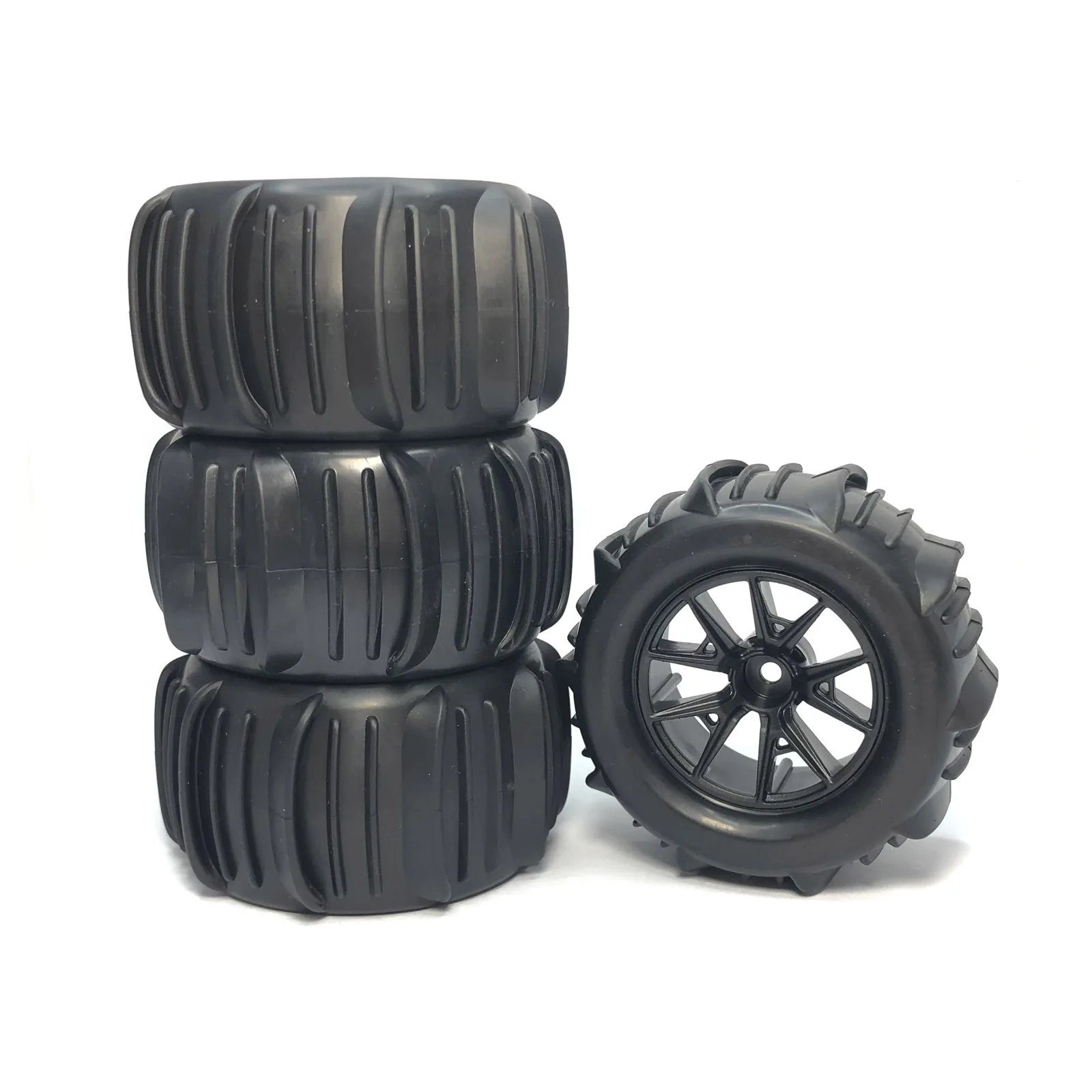 4Pcs Hex Snow Sand Monster Tires Wheel for SCY 16101 16102 144001/124018/124016/124017/H16P/H16E 1/14 1/16 1/18 RC Off-road Car