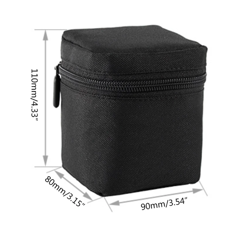 Protective Bags Camera Lens Pouch Soft Bag Case Protector for DSLR Camera Lens Photography Supplies Padded Bag