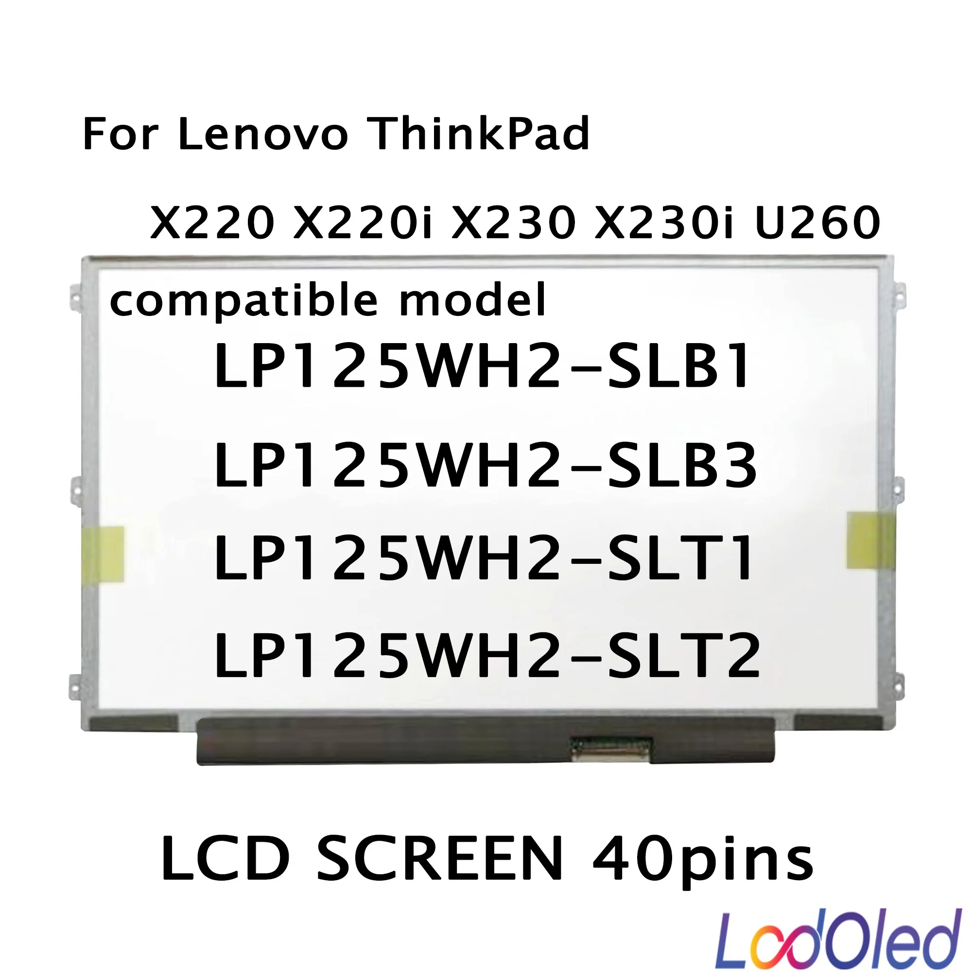 

New 12.5'' IPS LCD Matrix For Lenovo ThinkPad X220 X220i X230 X230i U260 Laptop LED Screen LP125WH2-SLB1 SLB3 LP125WH2-SLT1 SLT2