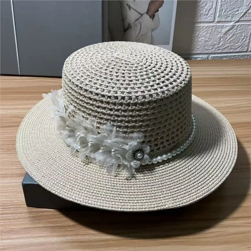 The new style of flower hat for women's sunshade and is trendy versatile