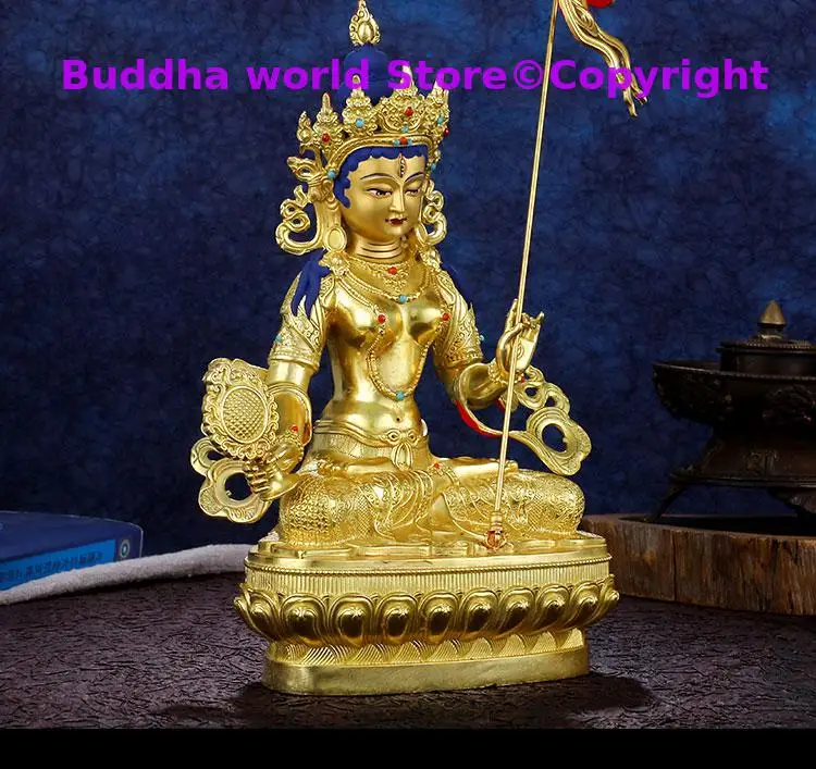 High grade TOP buddha statue # Asia Buddhism Gilding golden Exorcism safety maha sitatapatra DA BAI SAN FOMU buddha God statue