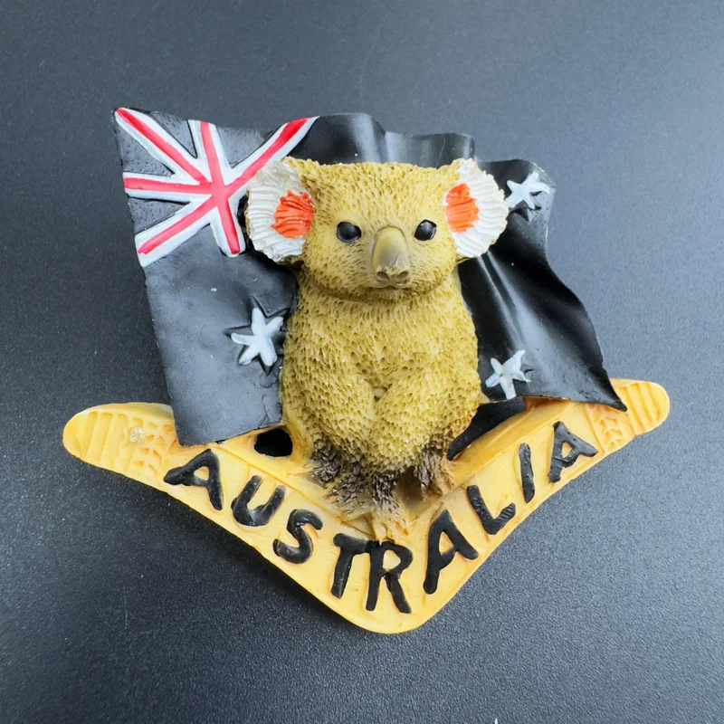 الراتنج الأسترالية كوالا العلم الإبداعية الثلاجة ملصق الإبداعية السياحة تذكارية المغناطيسي الشريط الحرف ديكور المنزل #1