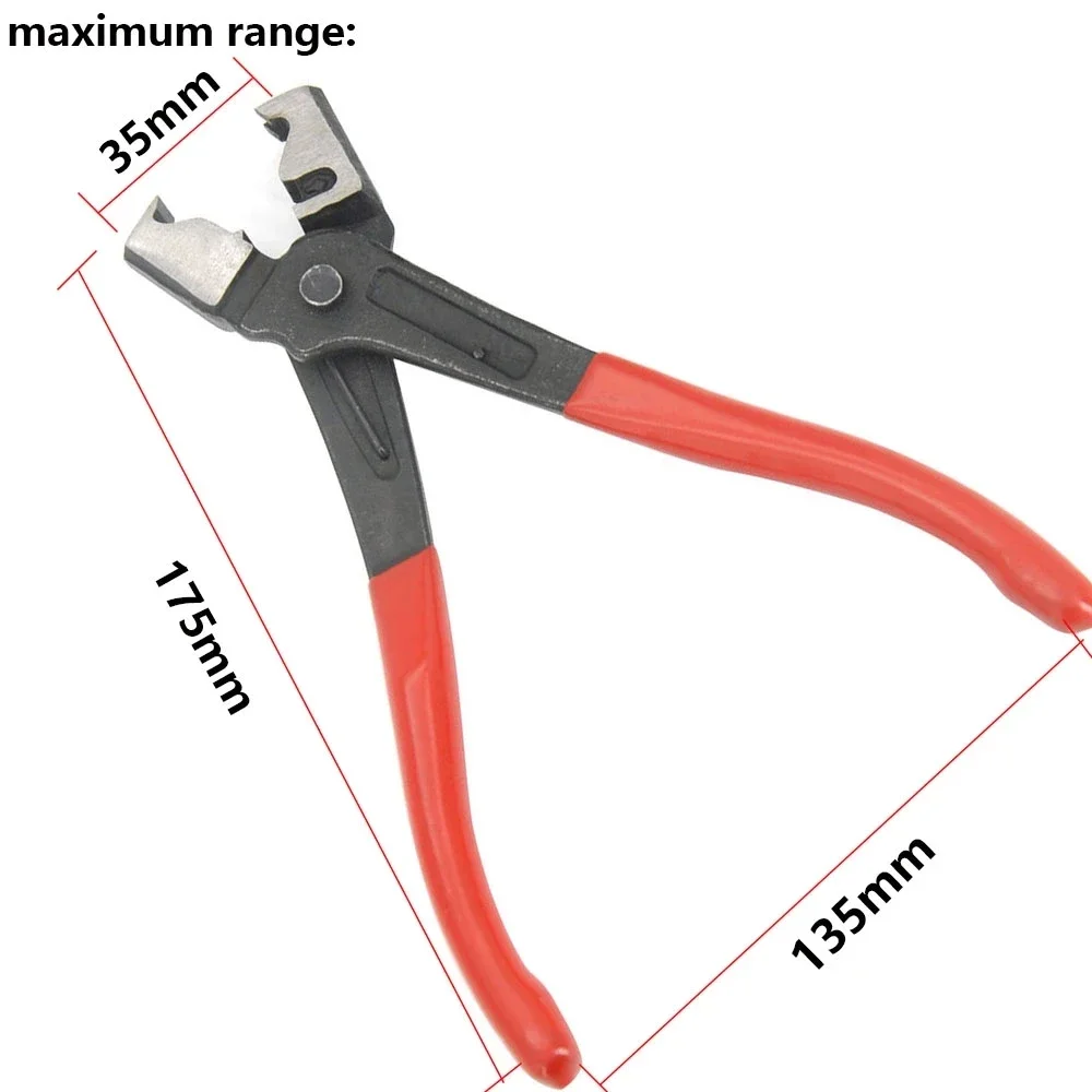 1pcCar Hose Oil Hose Crimping Plier R Type Collar Hose Clip Clamp Pliers Water Pipe Calliper Car Repair Hand Tool