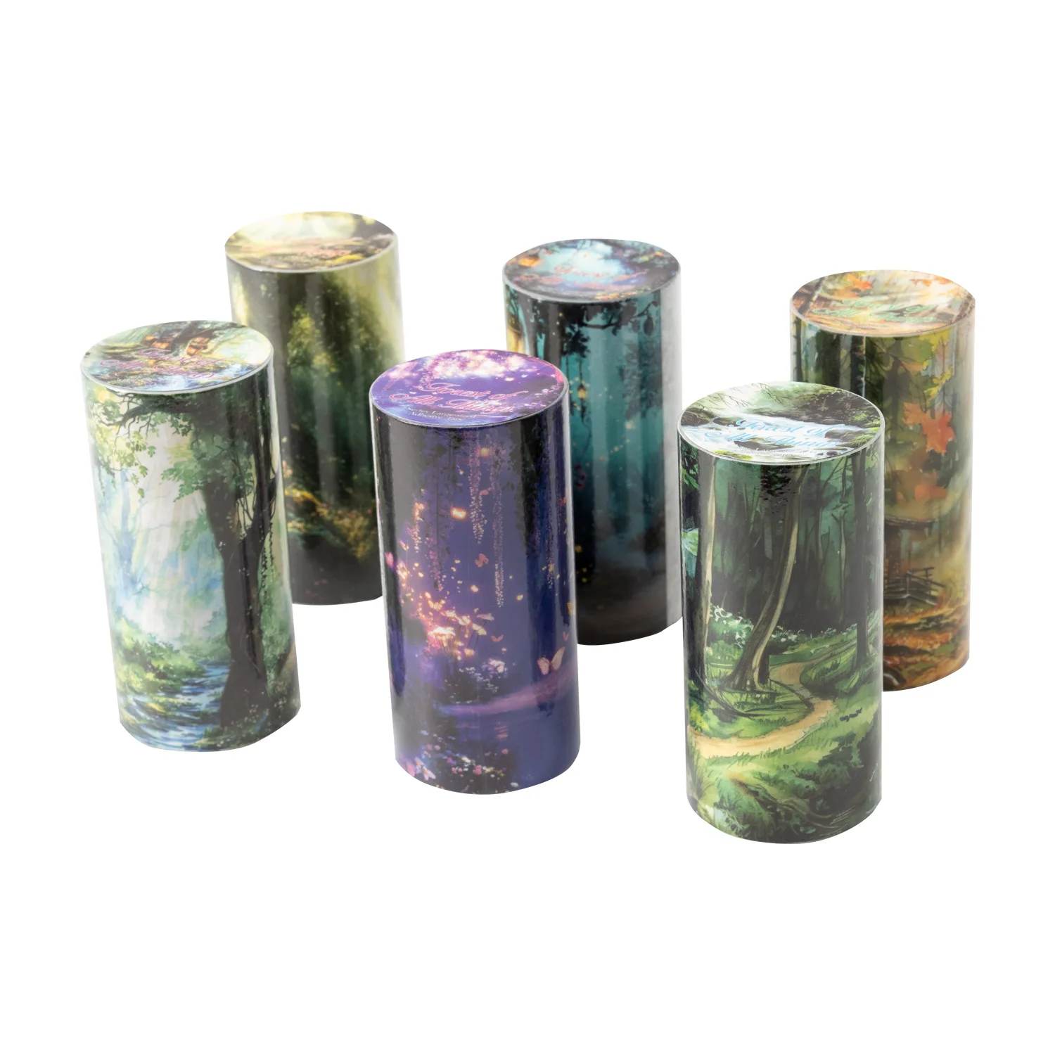 

10pcs/1lot Decorative Adhesive Tapes Wanxiang Forest Realm Junk Journal DIY Paper Japanese Masking Scrapbooking Stickers