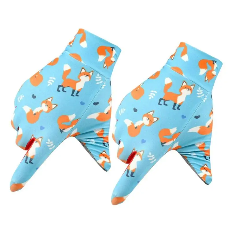 أطفال دراجة قفازات الحرير الجليد قفازات الحماية من الشمس للأطفال طفل قفازات كاملة الأصابع لركوب الأسطوانة الصيد ركوب الدراجات التزلج