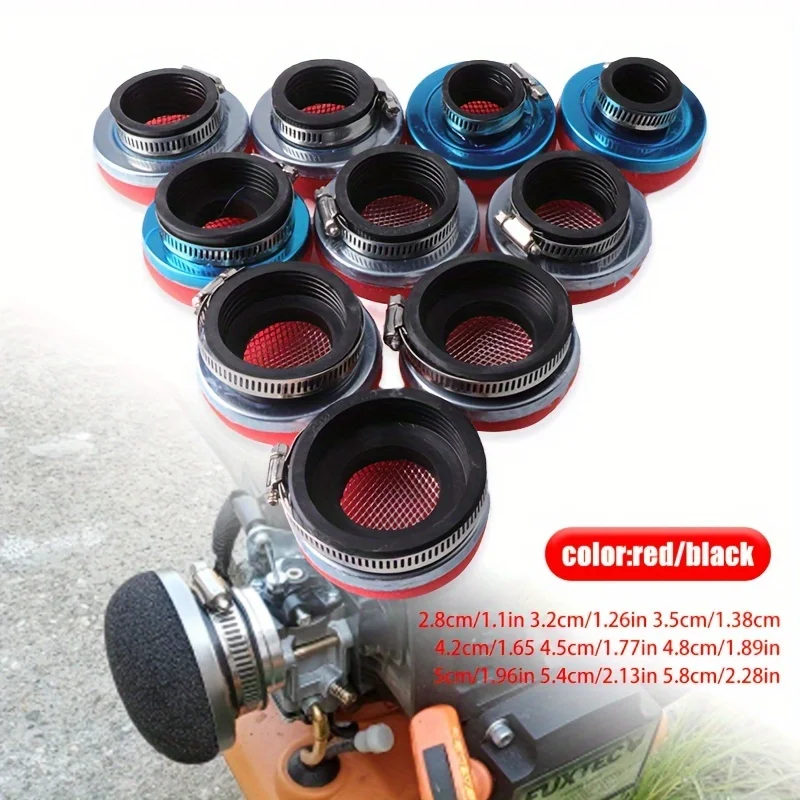 Filtro de ar de espuma 28/32/35/38/42/45/50/54/58mm, limpador de esponja reto para motocicleta, motor de 2 tempos, bicicleta de bolso, mini moto scooter