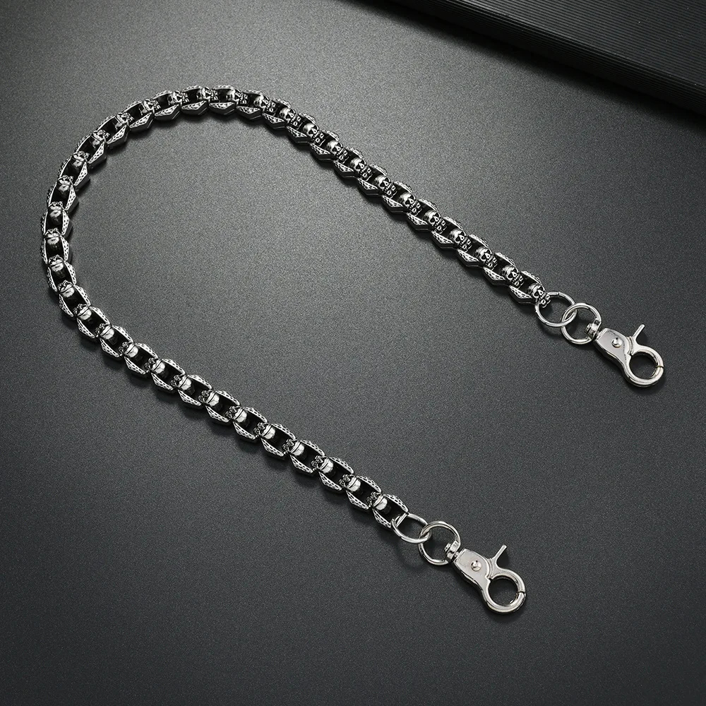 حار بيع سلسلة السراويل الجمجمة المعدنية ، الاتجاه الهيب هوب الراقية ، سلسلة الخصر نمط فاسق الظلام ، سلسلة السراويل الرجالية والنسائية