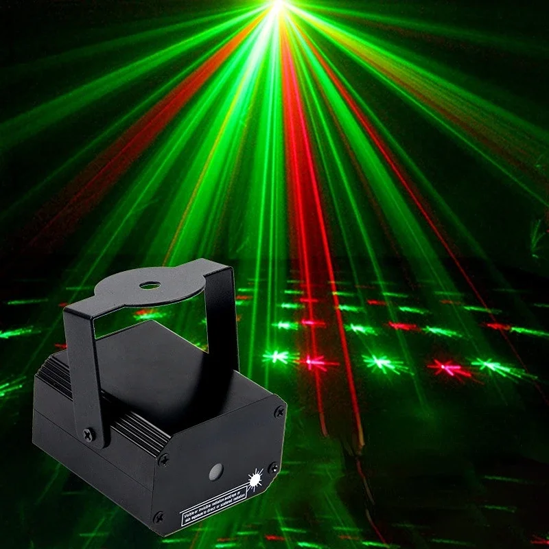 Mini Voice control Stage Light DJ KTV Disco Lamp Projector Gypsophila Laser Lights Flash For Christmas Party Wedding Bar