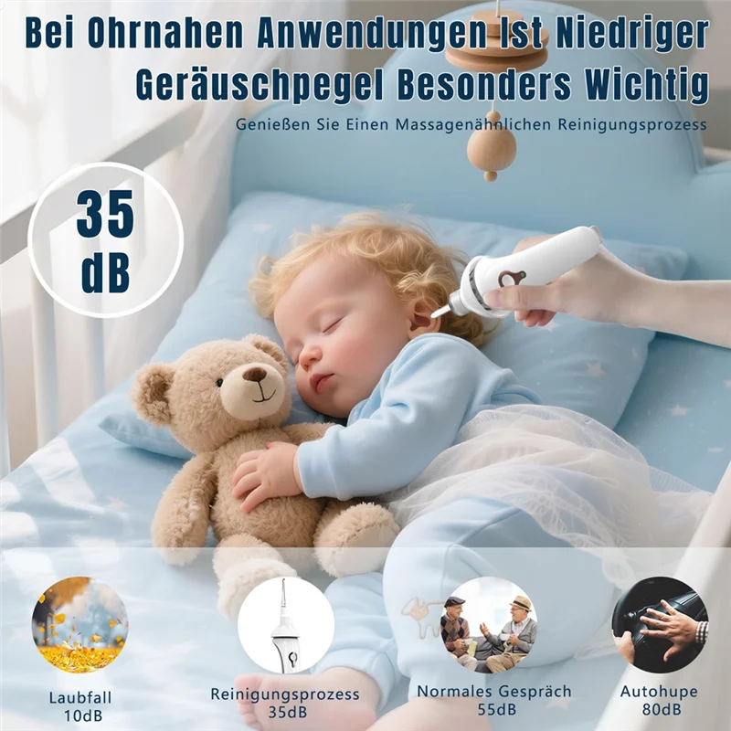 

B82B-Earwax Removal Tool With Vacuum Suction Electric Ear Spoon With Light For Children Earwax Removal Tool With Vacuum Suction