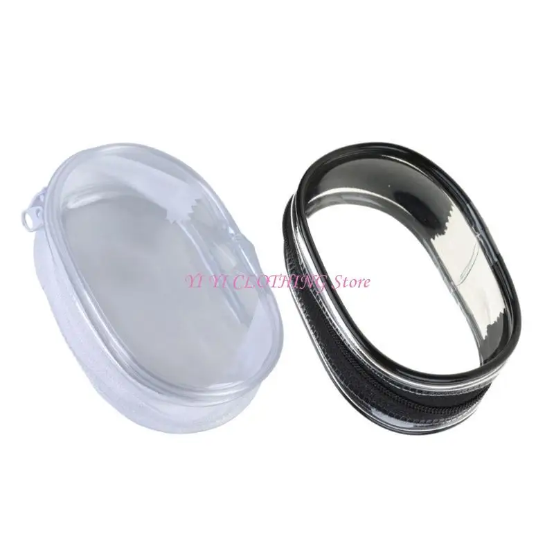 N5KF Portable Clear Cable Management Storage Box for Desk Travel Home Accessories