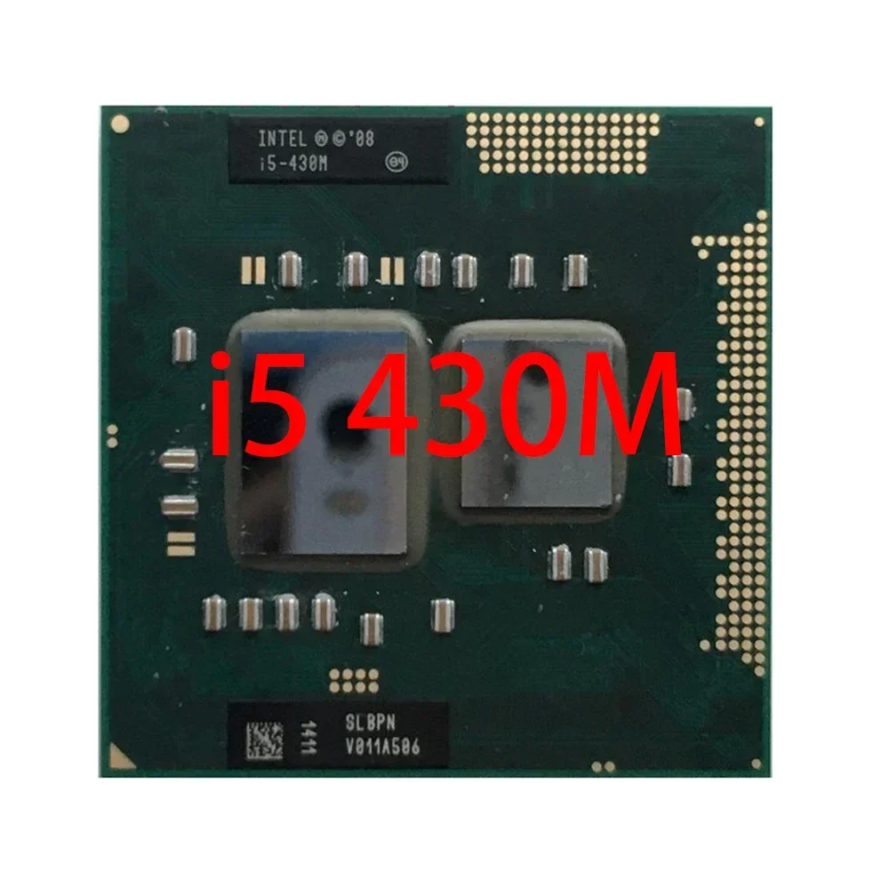 Intel Core i5-430M i5 430M SLBPN 2.2 GHz Dual-Core Quad-Thread I5 430M CPU Processor 3W 35W Socket G1 / rPGA988A