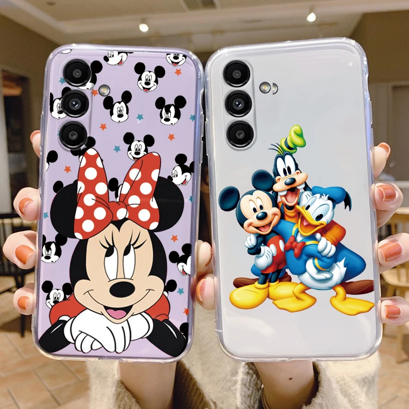 For Samsung Galaxy A54 5G Phone Case Mickey Minnie Mouse Anime Soft Silicone Transparent Capa For Samsung A 54 Protective Cover