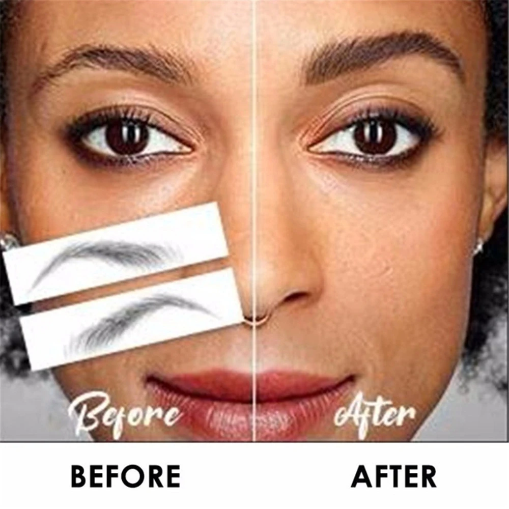 Makeup Lasting Water-based False Eyebrows Authentic 6D Hair-like Eyebrow Eyebrow  Sticker