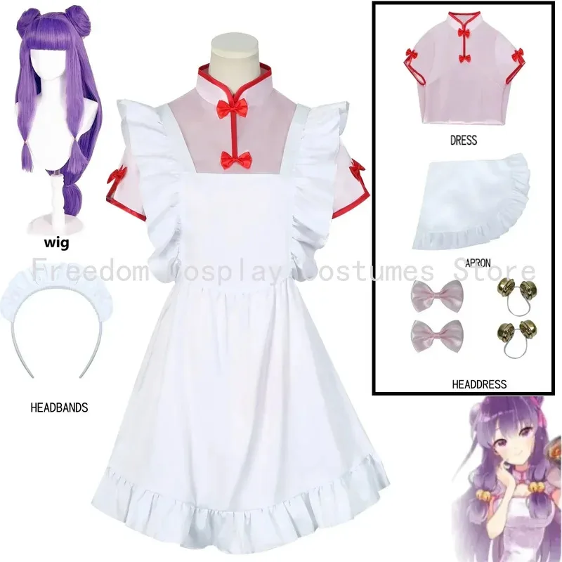 

Аниме Ranma 1⁄2 Nibun-No-Ichi Шампунь Косплей Костюм Парик Китайский Стиль Чи-Пао Платье Горничной Женский Сексуальный Каваи Костюм Для Вечеринки Хэллоуин