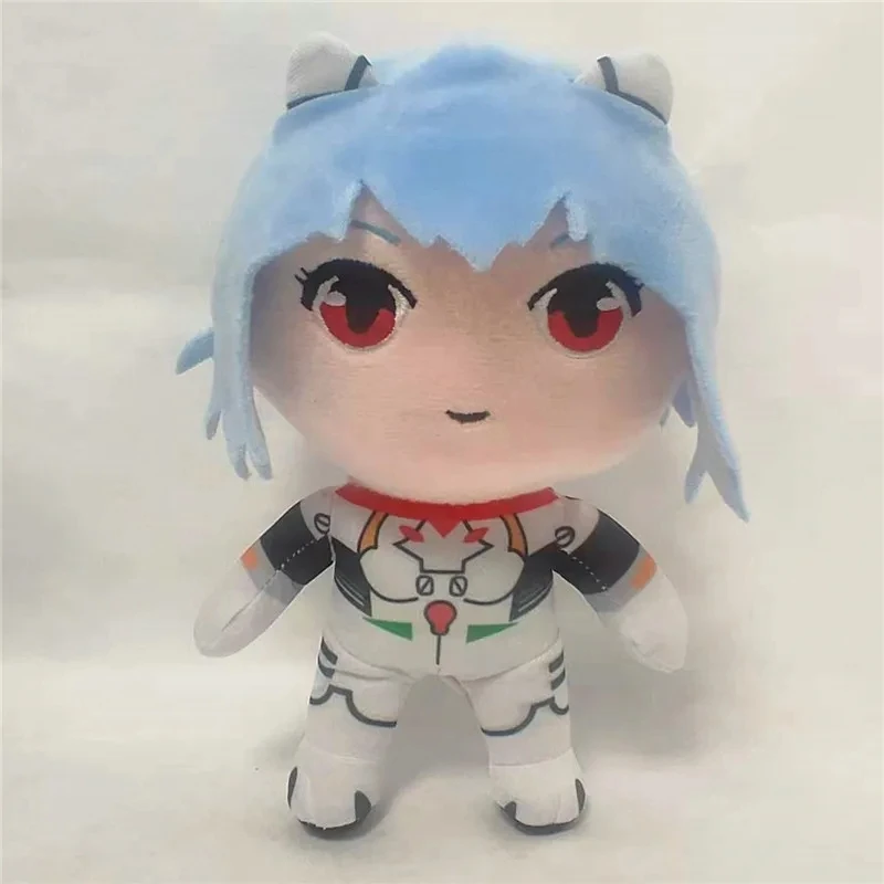 20cm Ayanami Rei Plush Toy Doll Cartoon Anime Plush Toy Kawaii Evangelion Plush Doll EVA Soft Stuffed Room Decor Xmas Gifts image 6