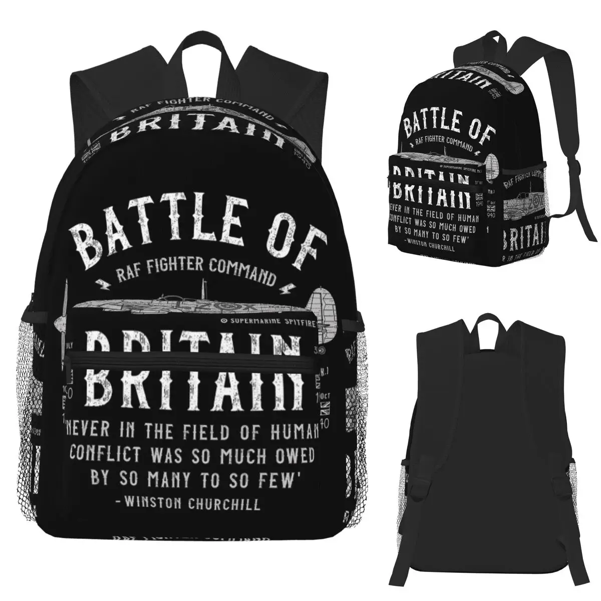 

Битва за Британию Spitfire, студенческий рюкзак, школьная сумка, походный дорожный рюкзак для мужчин и женщин, сумка для книг, сумки на плечо