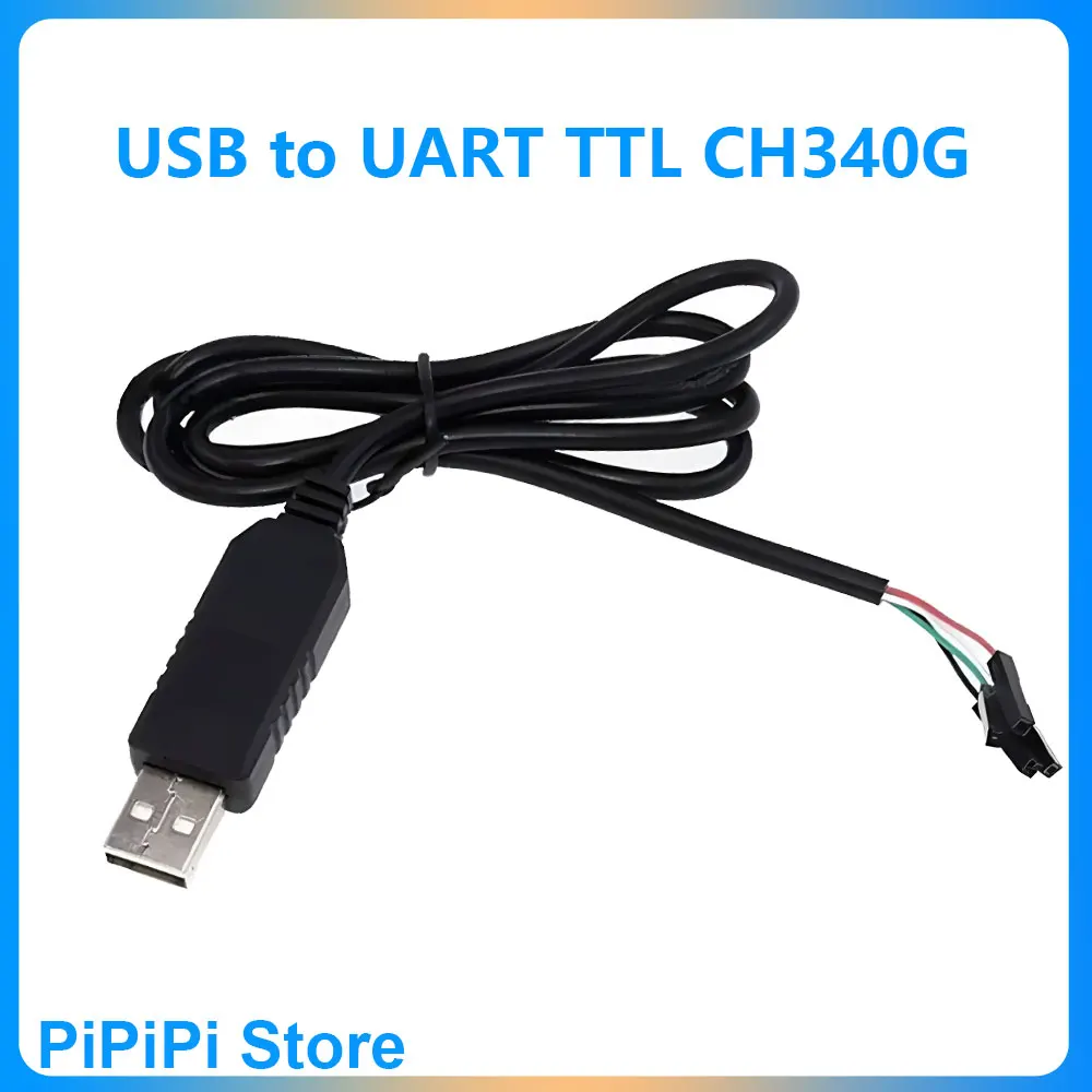 

USB to UART TTL Serial Converter Cable CH340G chip Brush Cable STC Downloader for Milk V Duo/Raspberry Pi/Lockfox/Jeston Nano