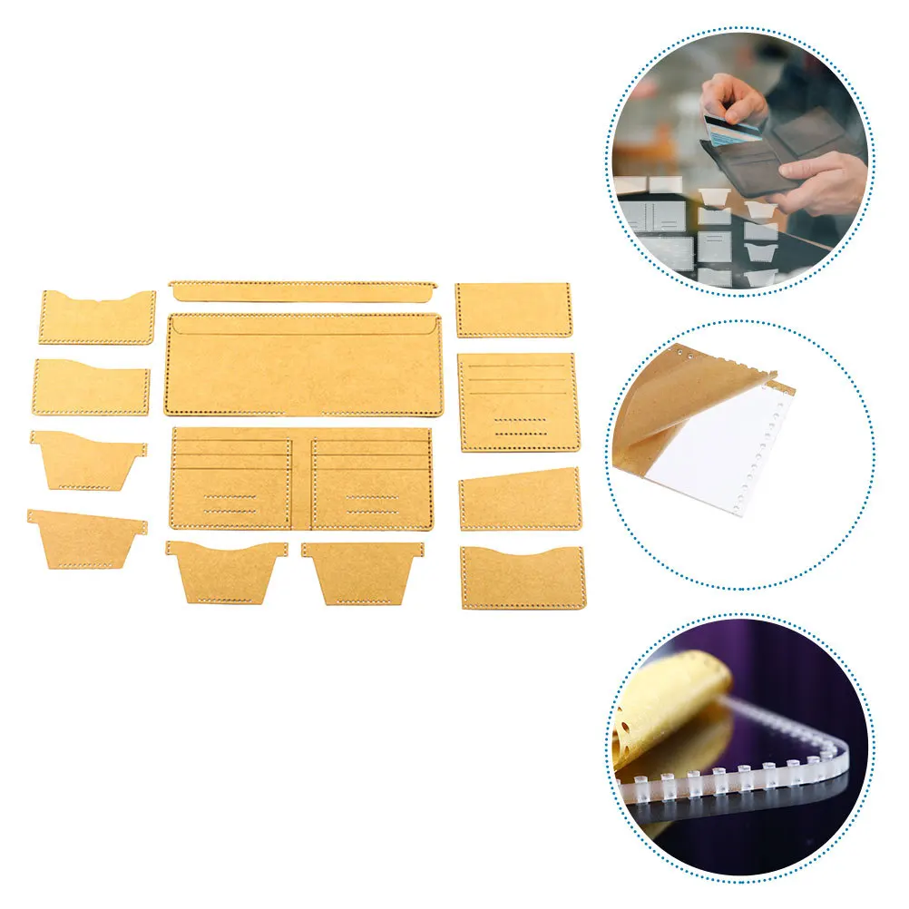 

1Set Craft Templates Acrylic Wallet Production Pattern Sturdy Reusable DIY Sewing Quilting Tool for Handmade Purse