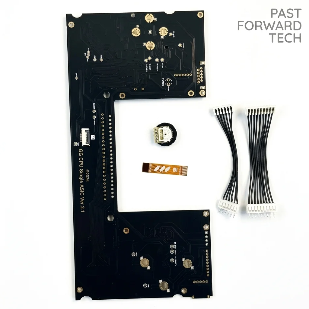 Game Gear GG Dedicated Replacement Mainboard for 1-ASIC VA1 (CPU 315-5535) | Advanced DIY IC Transplantation PCB Kit