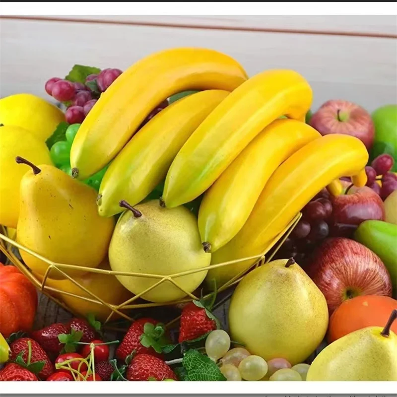 Artificial Fruit Home Table Decoration Pendant Fake Fruits for Decoration Fake Bananas Fruit