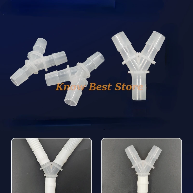 Air condition drain hose connector straight/Y-tee adapter for Midea air conditioner extension Condensate outlet pipe connector