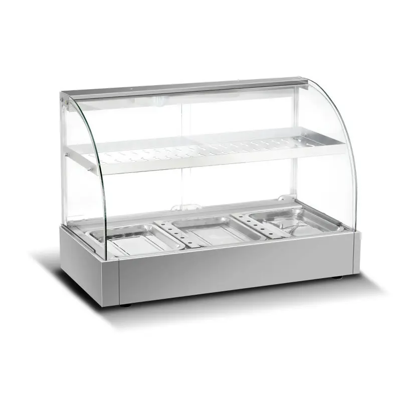 

insulation cabinet Small commercial heating insulation box Desktop stall Food burger display cabinet
