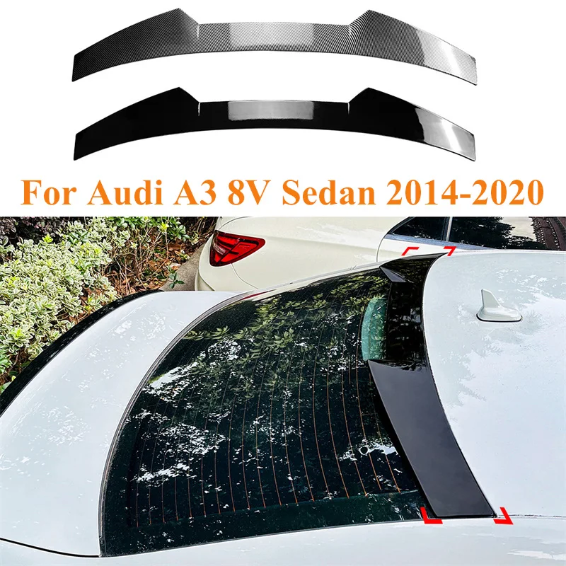 

Glossy Rear roof Trunk top Spoiler Wing Tail Trunk Lip For Audi A3 8V Sedan 2014 - 2020 Tail Tailgate Splitter Lip Spoilers