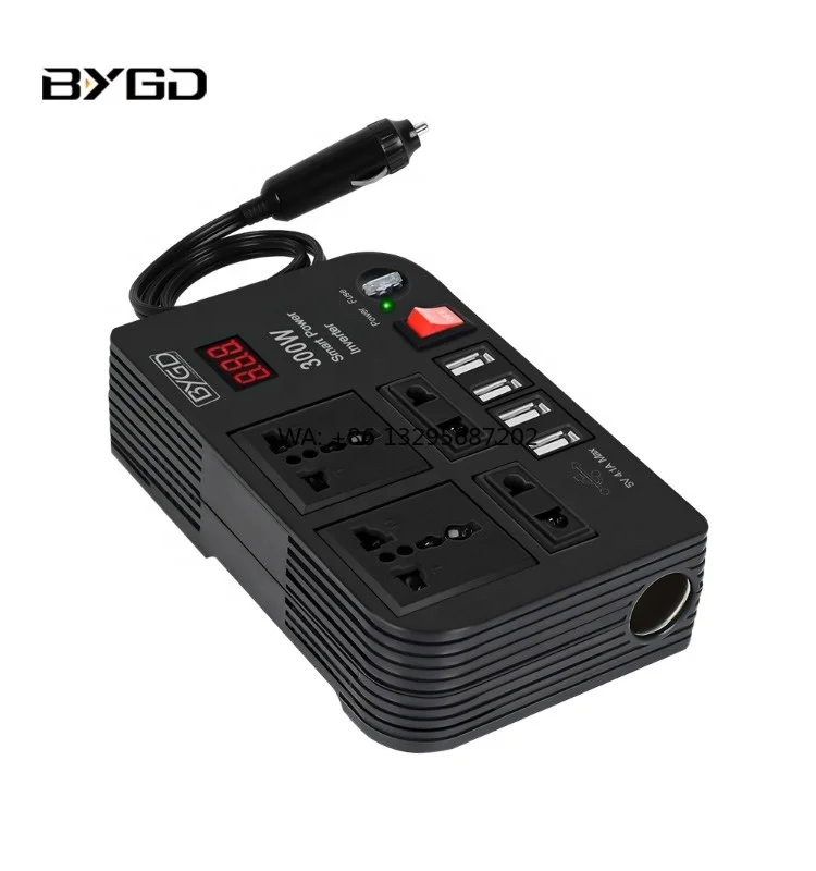 

12v to 220v Car Mounted Multifunctional Household High-power Car Power Converter