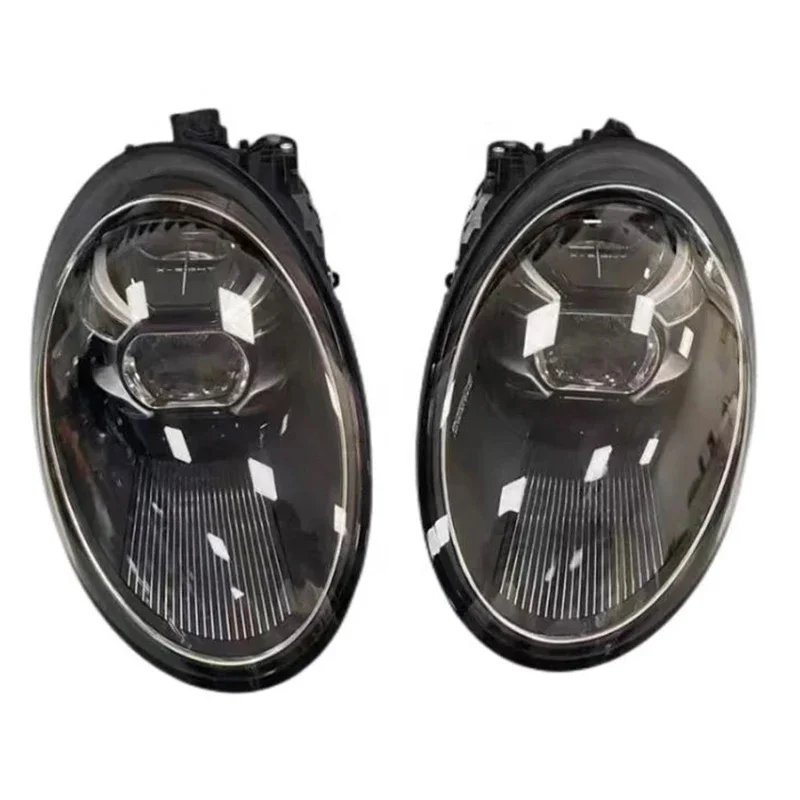 Suitable for Porsche 911 Pdls Matrix LED Headlights 2012-2018 Porsche 991.1 991.2 911 991 Upgrade To 992 Smoked Black Headlights