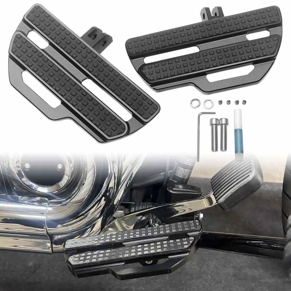 

For Harley Softail Fat Street Bob Breakout Low Rider Standard 2018-2024 Motorcycle Front Driver Footrest Foot Peg Floorboards
