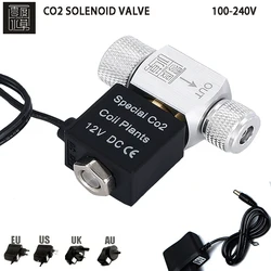 Fish tank CO2 solenoid valve Regulator generator control waterproof flame retardant single and double head CO2 solenoid valve