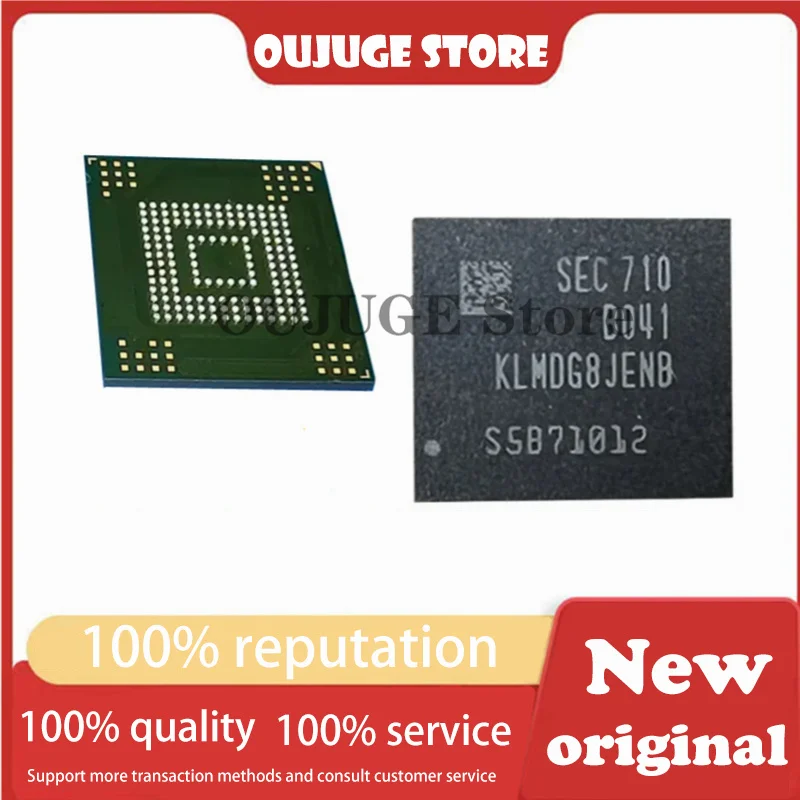 

1pcs/lot New original KLMDG8JENB-B041 KLMDG8JENB EMMC5.1 version memory 128GB BGA153 ball storage chip