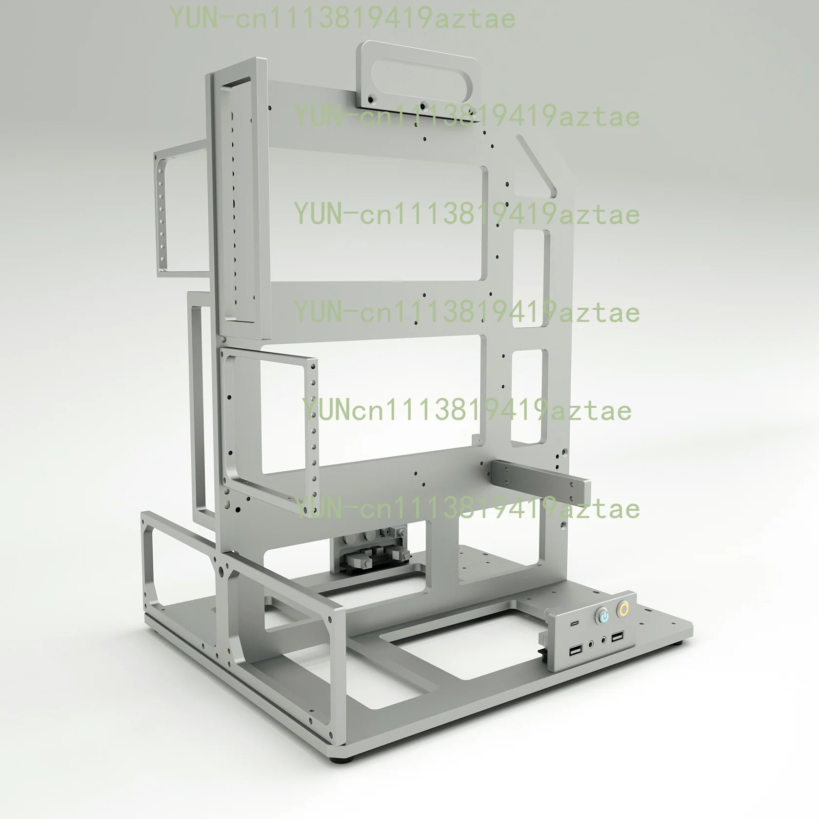 Model F Dual Motherboard ATX MATX Motherboard Aluminum Alloy Rack Supports Dual Water-cooled Mounting Open Chassis